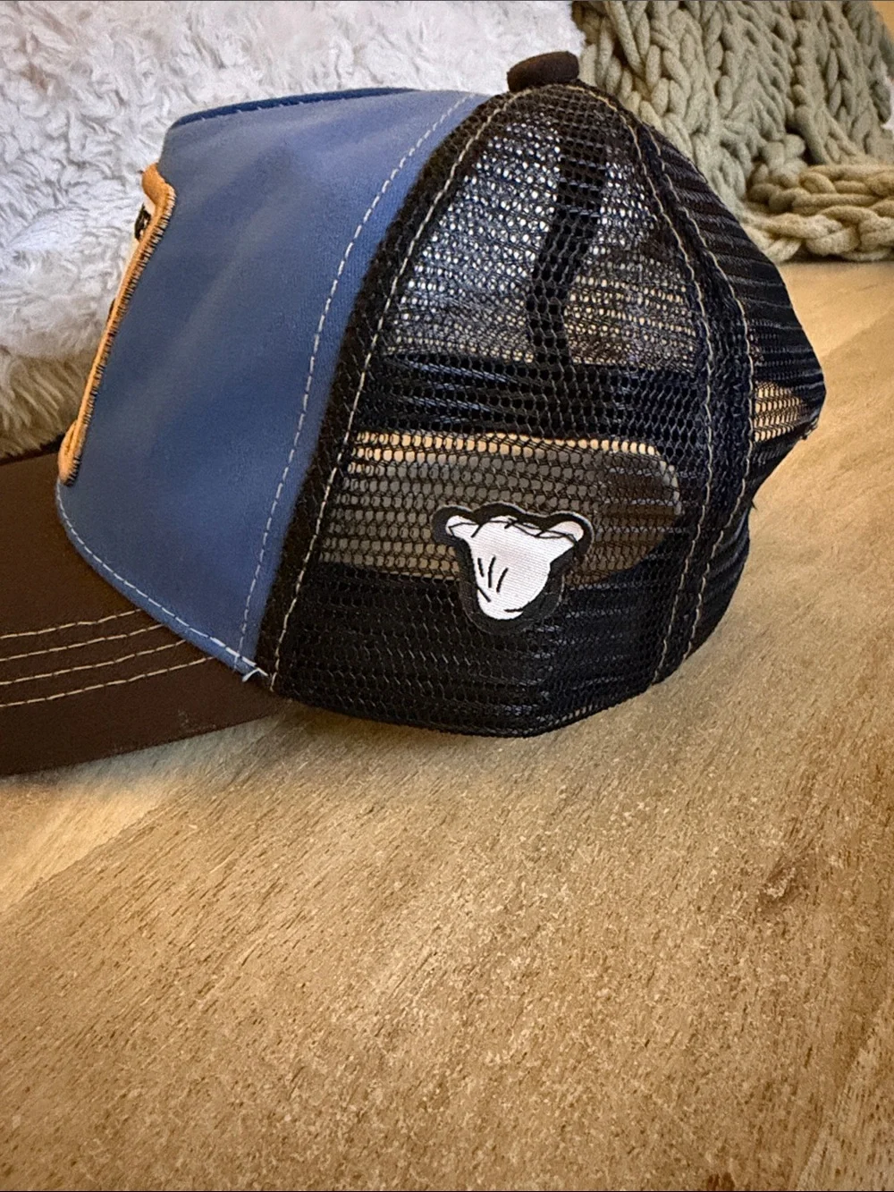 Mickey Mouse Trucker Hat - Blue and Brown